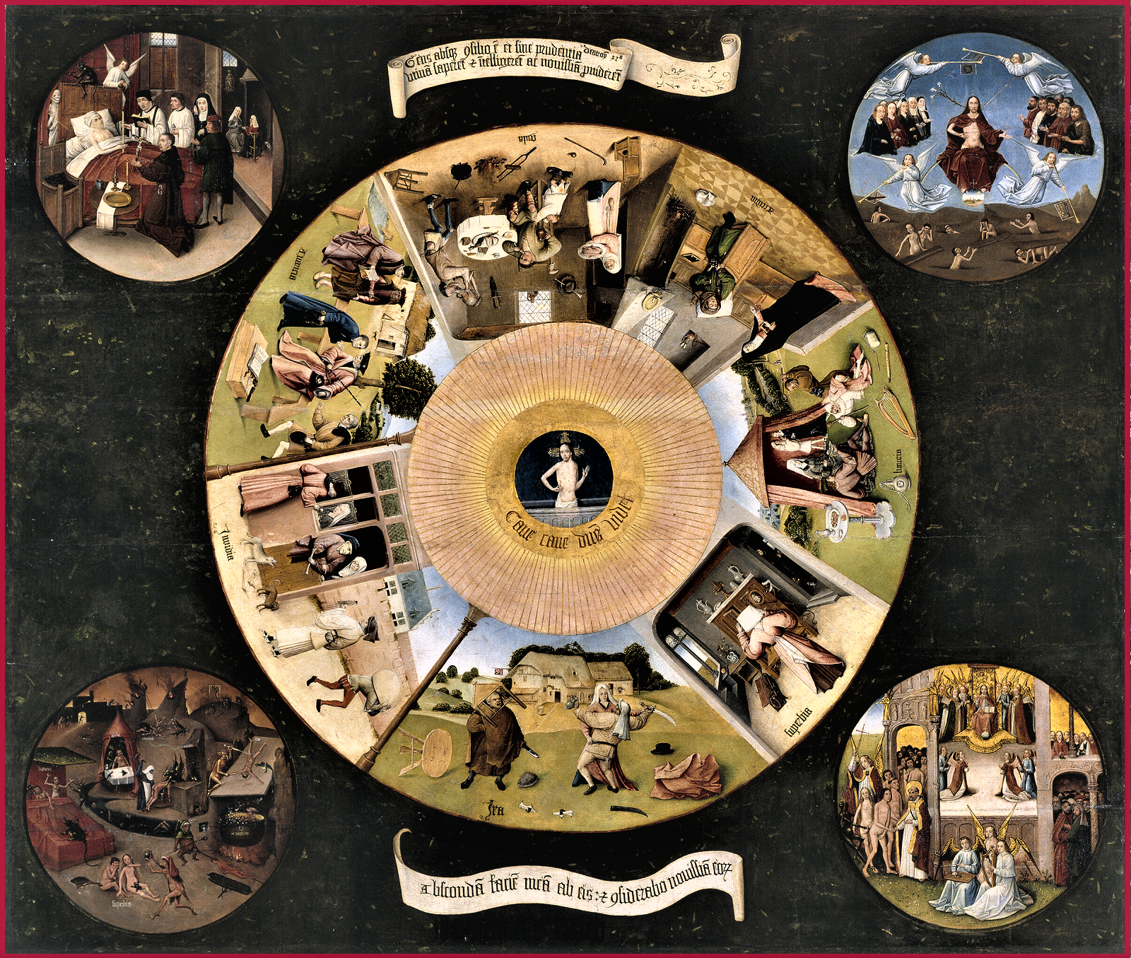 I sette peccati capitali di Hieronymus Bosch